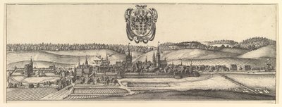 Ansbach ja Coburg, Näkymä kahdesta näkymästä a&b., 1625-77. tekijältä Wenceslaus Hollar