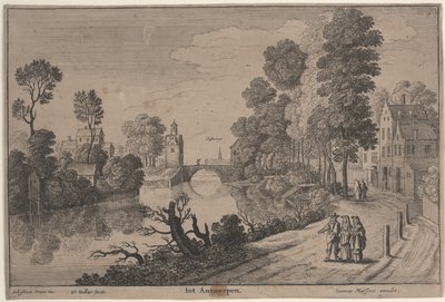 Antwerpen (etsaus) tekijältä Wenceslaus Hollar