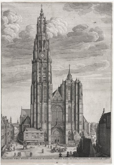 Antwerpenin katedraali tekijältä Wenceslaus Hollar