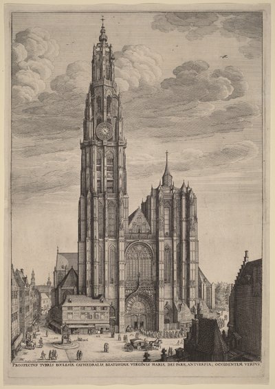 Antwerpenin katedraali tekijältä Wenceslaus Hollar
