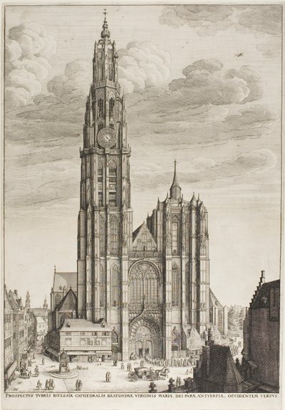 Antwerpenin katedraali tekijältä Wenceslaus Hollar