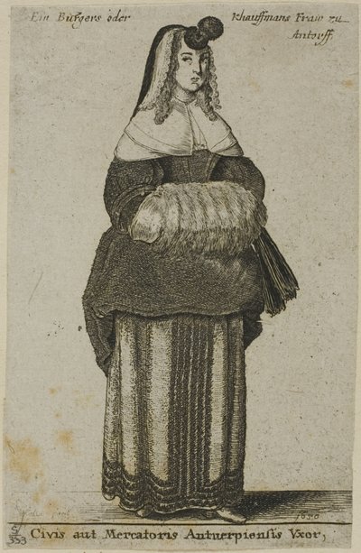 Antwerpenin vaimo tekijältä Wenceslaus Hollar