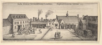 Arundelin talo pohjoisesta, 1646. tekijältä Wenceslaus Hollar