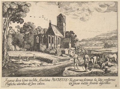 elokuu, 1628-29. tekijältä Wenceslaus Hollar