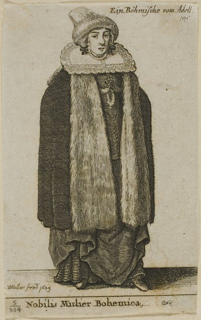Boheemi aatelisnainen tekijältä Wenceslaus Hollar