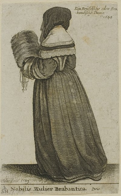 Brabantin aatelisnainen tekijältä Wenceslaus Hollar