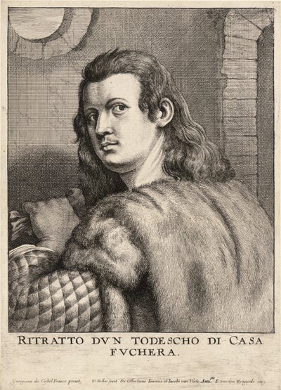 Buffalmacco eli "Todescho di Casa Fuchera". Valtio 3 tekijältä Wenceslaus Hollar