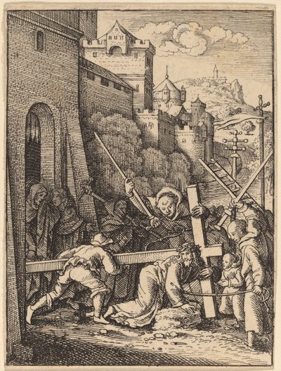 Ristin kantaminen tekijältä Wenceslaus Hollar