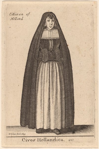 Hollannin kansalaisia tekijältä Wenceslaus Hollar