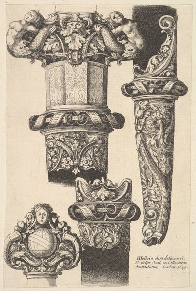 Tikarit ja huotrat, 1625-77. tekijältä Wenceslaus Hollar