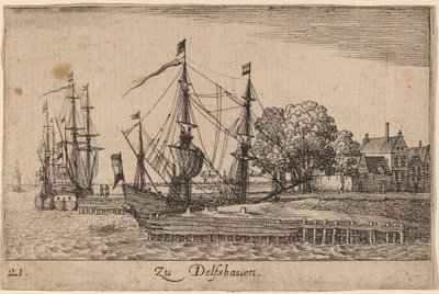Delfshaven tekijältä Wenceslaus Hollar