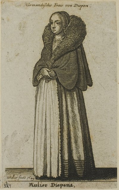 Dieppe nainen tekijältä Wenceslaus Hollar