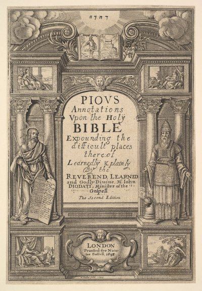 Diodati. Hurskaat huomautukset, 1648. tekijältä Wenceslaus Hollar