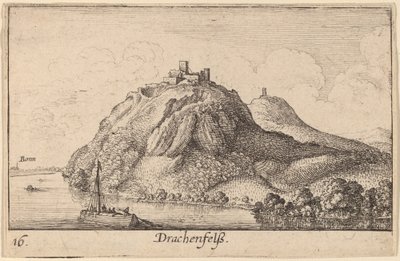 Drachenfels tekijältä Wenceslaus Hollar