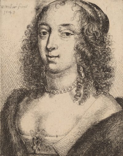 Lennoxin herttuatar, 1645. tekijältä Wenceslaus Hollar