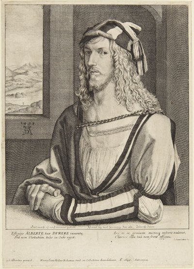 Dürer nuorena miehenä tekijältä Wenceslaus Hollar