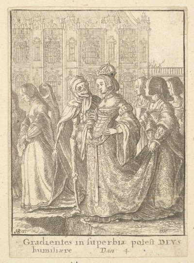 Keisarinna, Kuolemantanssista, 1651. tekijältä Wenceslaus Hollar