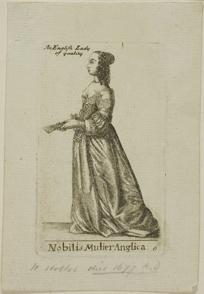 Englantilainen aatelisnainen tekijältä Wenceslaus Hollar