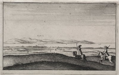 Englanninkieliset näkymät: Isle of Wight Portsmouthista. tekijältä Wenceslaus Hollar