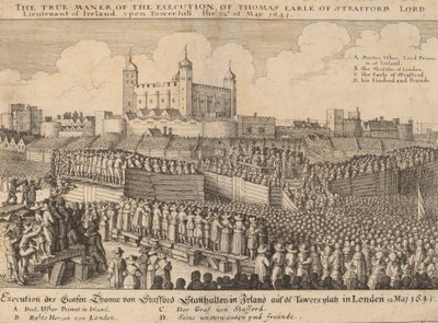 Thomas Wentworthin teloitus, 1641. tekijältä Wenceslaus Hollar