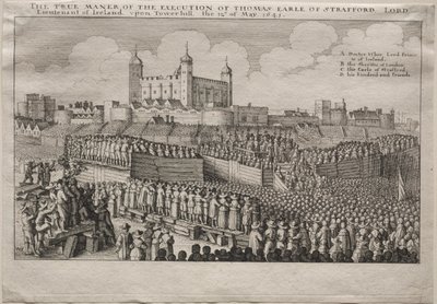 Earl of Straffordin teloitus tekijältä Wenceslaus Hollar