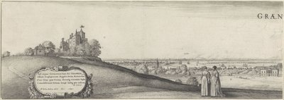 Näkymä Greenwichiin (vasen kilpi) Greenwich (otsikko esineessä) tekijältä Wenceslaus Hollar