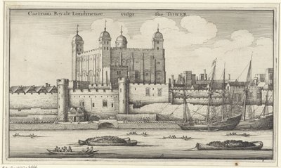 Näkymä Lontoon Toweriin tekijältä Wenceslaus Hollar