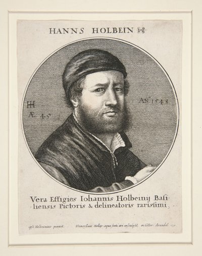 Hans Holbein nuorempi (1497/8-1543) tekijältä Wenceslaus Hollar