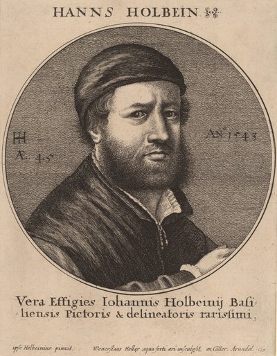 Hans Holbein nuorempi, 1647. tekijältä Wenceslaus Hollar