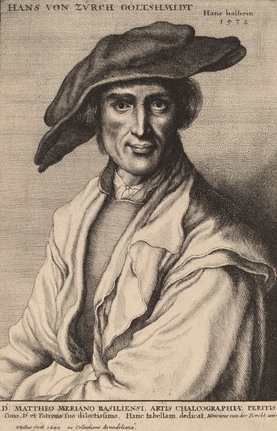 Hans von Zurch, kultaseppä, 1647. tekijältä Wenceslaus Hollar