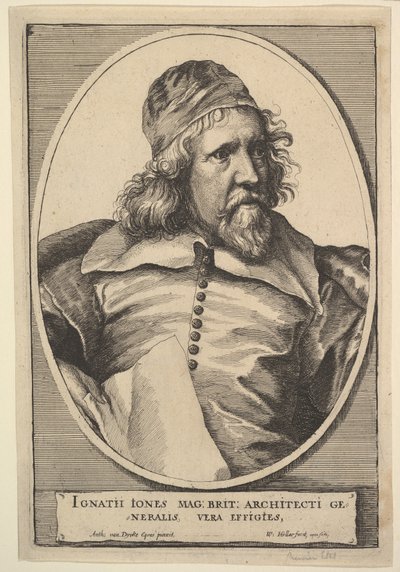 Inigo Jones, 1655. tekijältä Wenceslaus Hollar