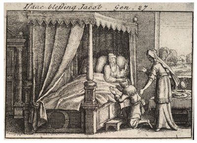 Iisak siunaa Jaakobin. Valtio 2 tekijältä Wenceslaus Hollar