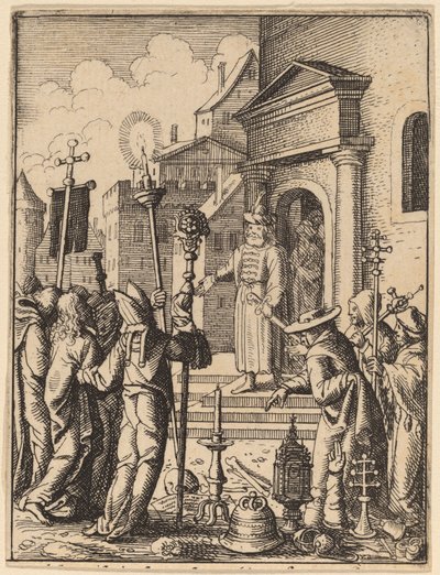 Jeesus Pilatuksen edessä tekijältä Wenceslaus Hollar