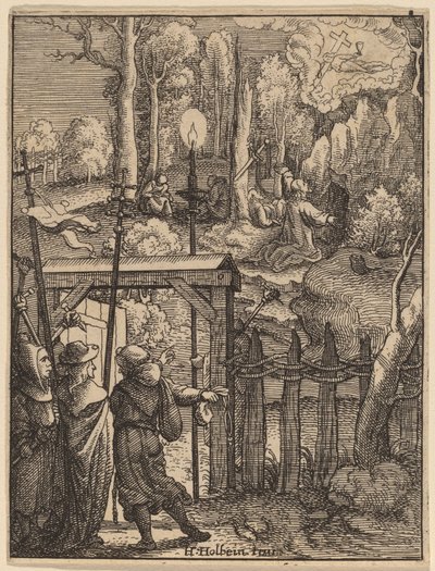Jeesus Öljymäellä tekijältä Wenceslaus Hollar