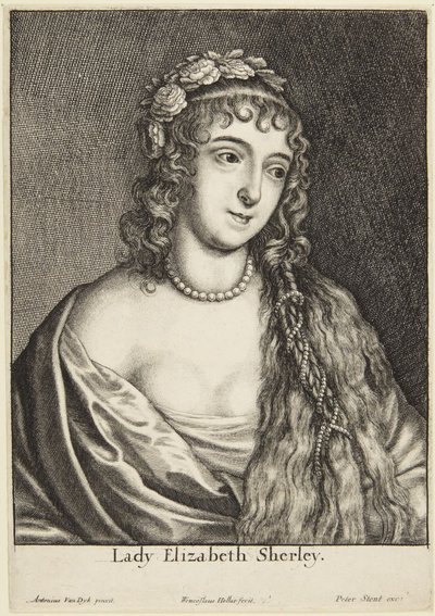 Lady Elizabeth Sherley tekijältä Wenceslaus Hollar