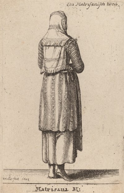 Matrisana M., 1648. tekijältä Wenceslaus Hollar