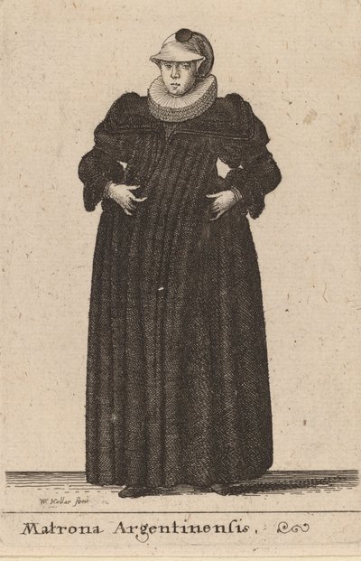 Matrona Argentiina, 1642. tekijältä Wenceslaus Hollar