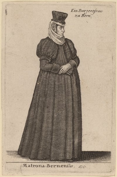Matrona Berne tekijältä Wenceslaus Hollar