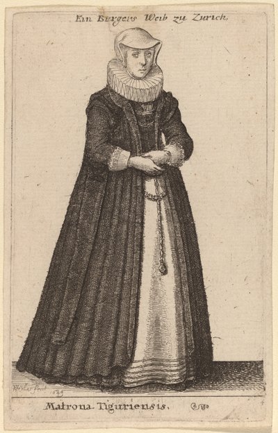 Matrona Tiguriensis tekijältä Wenceslaus Hollar