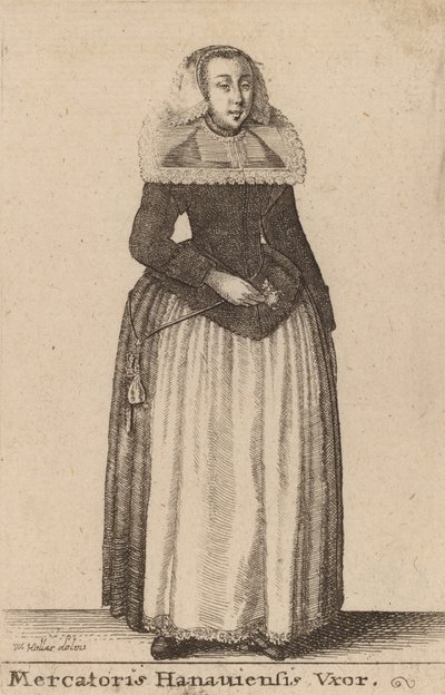 Hanaun kauppiaan vaimo. tekijältä Wenceslaus Hollar