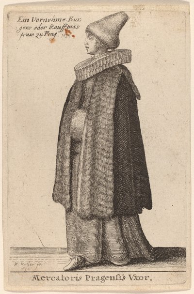 Prahan kauppiaan vaimo tekijältä Wenceslaus Hollar