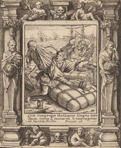 Kauppias, 1651. tekijältä Wenceslaus Hollar