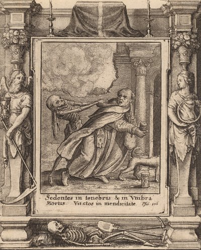 Munkki, 1651. tekijältä Wenceslaus Hollar