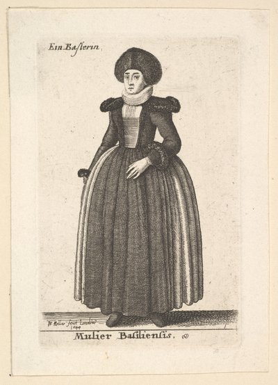 Baselin nainen tekijältä Wenceslaus Hollar