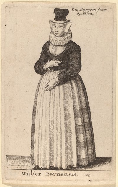 Bernin nainen tekijältä Wenceslaus Hollar