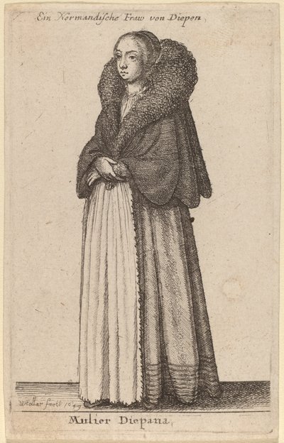 aDiepanan vaimo tekijältä Wenceslaus Hollar