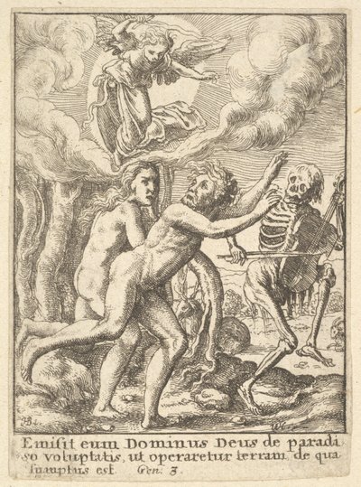 Kadonnut paratiisi, Kuolemantanssista, 1651. tekijältä Wenceslaus Hollar