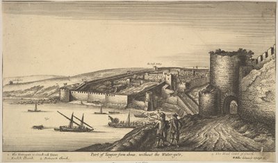 Osa Tangerista ylhäältä, 1670. tekijältä Wenceslaus Hollar