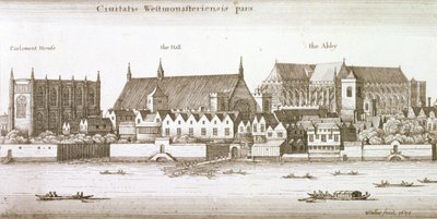 Osa Westminsterin kaupunkia, 1647 tekijältä Wenceslaus Hollar