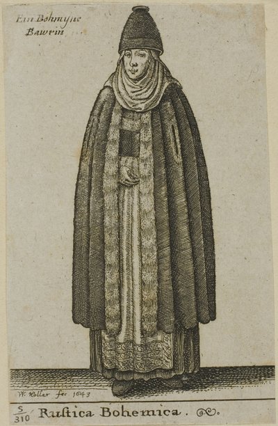 Talonpoikanainen Böömistä tekijältä Wenceslaus Hollar